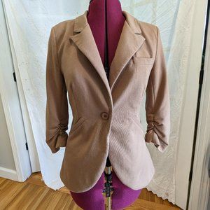 Modcloth, Fine and Sandy Blazer in Tan in Medium